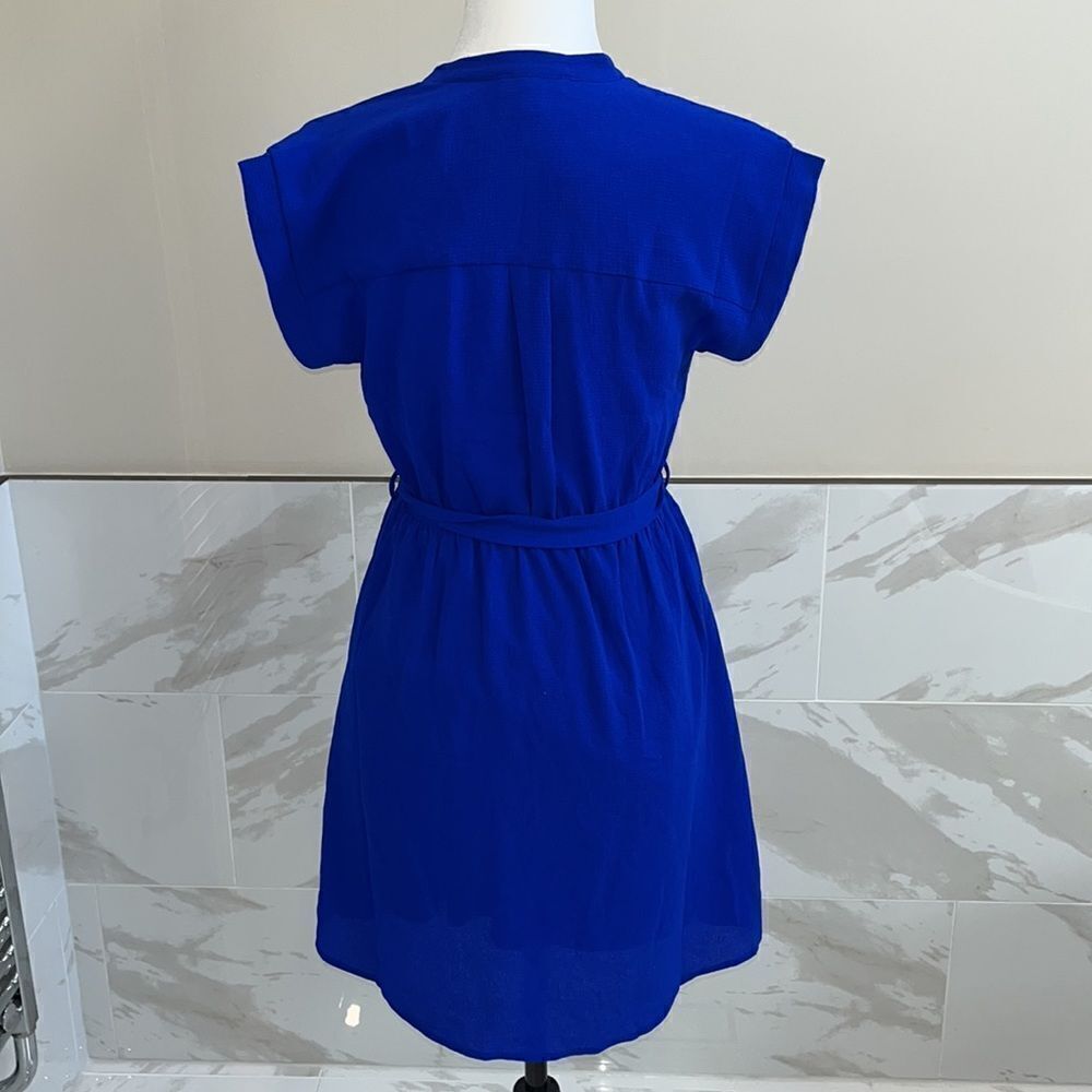 Monteau Dress Juniors Small Cobalt Blue Fit Flare Elastic Waist. Size S - Picture 4 of 7